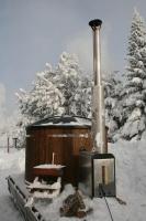 Лестница для  фурако ( купели 550 мм. лиственница)