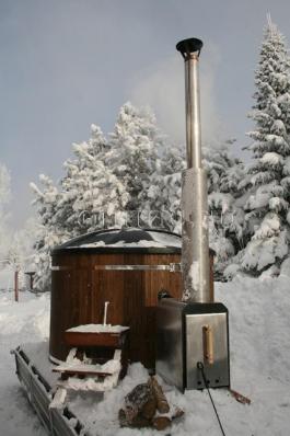 Лестница для  фурако ( купели 550 мм. лиственница)