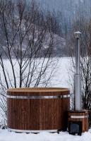 Водогрейная печь для фурако Тутуяс в деревянном массиве