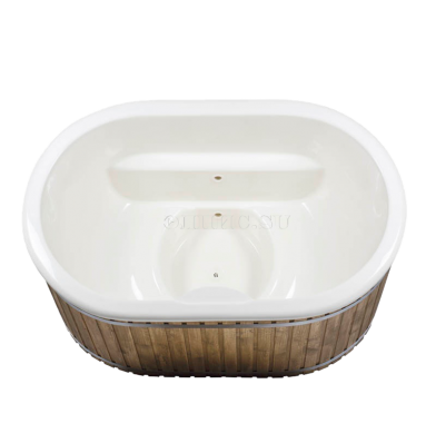 Купель с пластиковой вставкой (овальная)