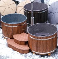 Подиум тандем для двух купелей