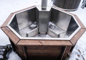 Купель с подогревом нержавеющая сталь