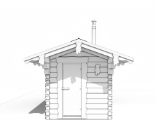 Баня мобильная Элпис (9 м2,  брус  кедр)