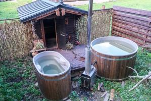 Баня мобильная Элпис (9 м2,  брус  кедр)