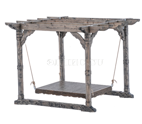 Пергола с подвесной кроватью