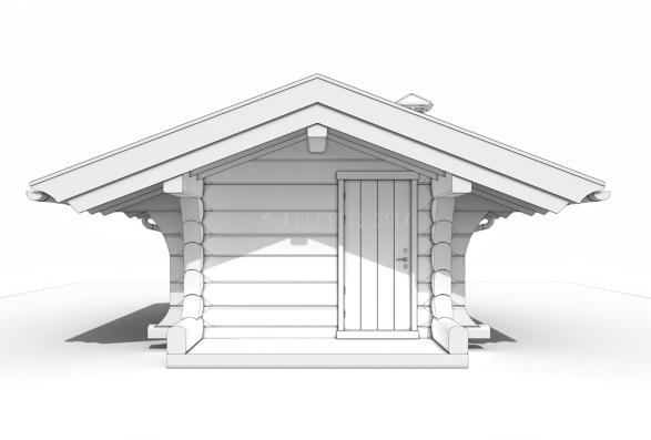Русская паровая баня Элпис  (14 м2,  лафет кедр )