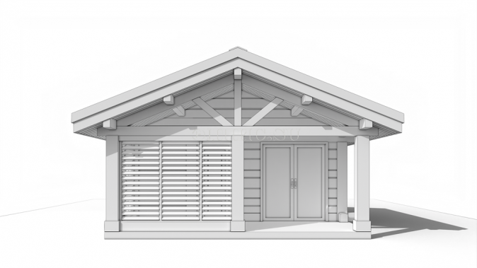 Русская паровая баня Элпис (  ставлафт. массив кедр 36 м2 )