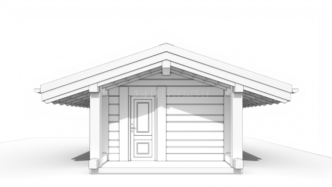 Русская паровая баня Элпис (  ставлафт, массив кедра,  21 м2 )